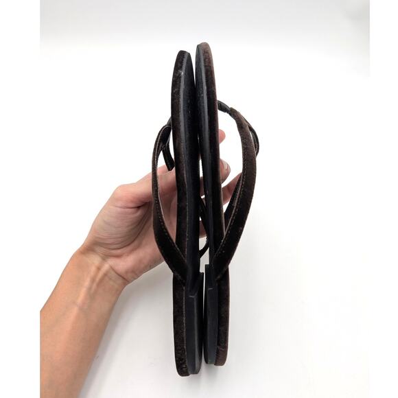 Jeffrey Campbell Byron Bay Thong Sandals Women's Dark Brown Size US9 EU40 - Picture 10 of 11